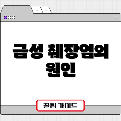 급성 췌장염의 원인