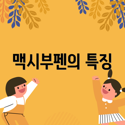 맥시부펜의 특징