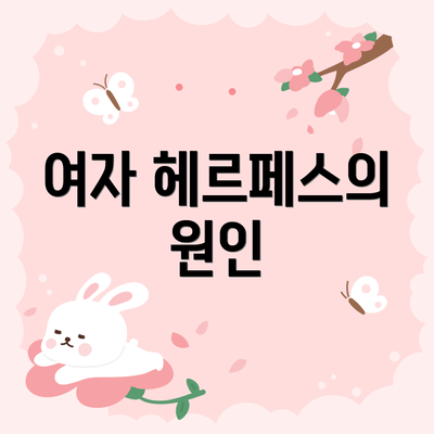 여자 헤르페스의 원인
