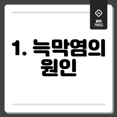 1. 늑막염의 원인
