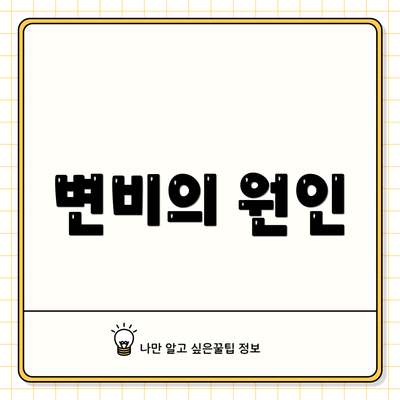 변비의 원인