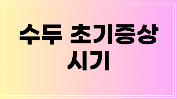수두 초기증상 시기
