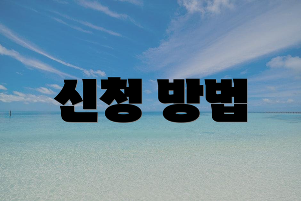 신청 방법