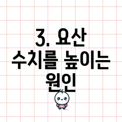 3. 요산 수치를 높이는 원인