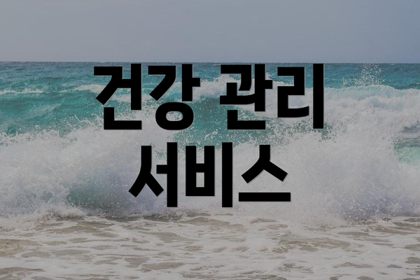 건강 관리 서비스