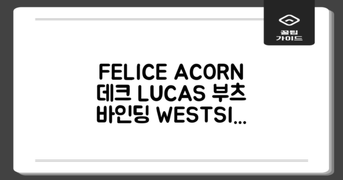 FELICE 장비세트6 ACORN데크 바인딩 LUCAS부츠, WESTSIDE 레드154+바인딩M, 1개 추천 리뷰