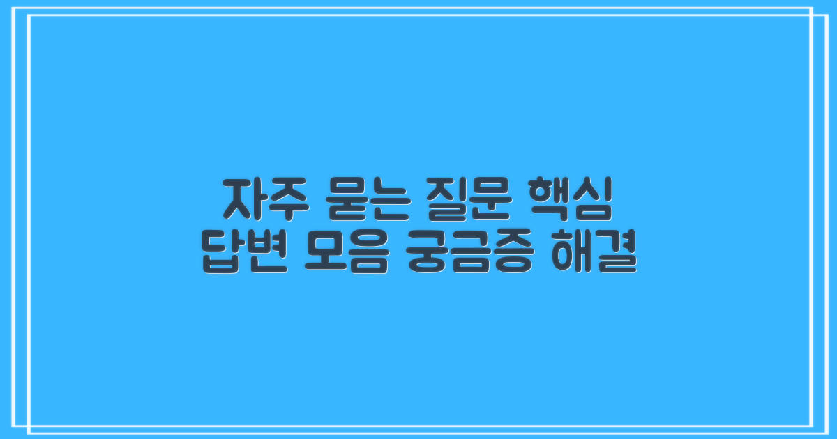 자주 묻는 질문