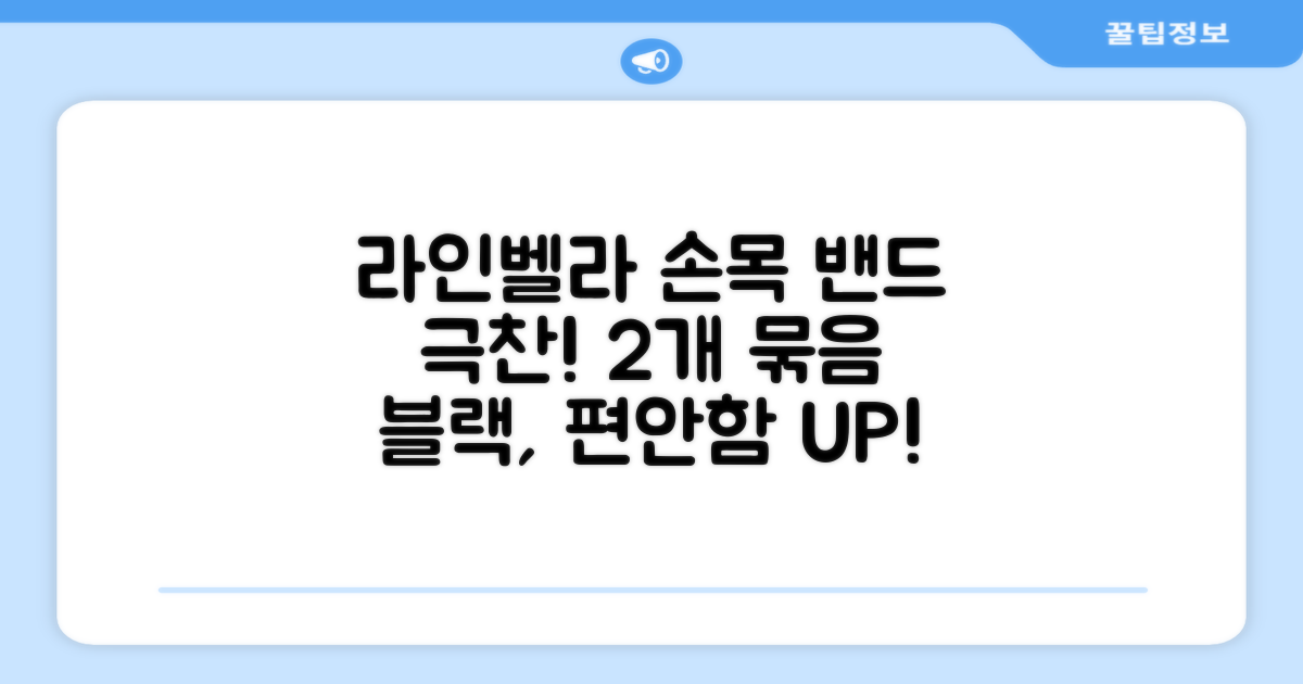 라인벨라 의료용 손목 압박용 밴드 블랙, 2개 추천 리뷰