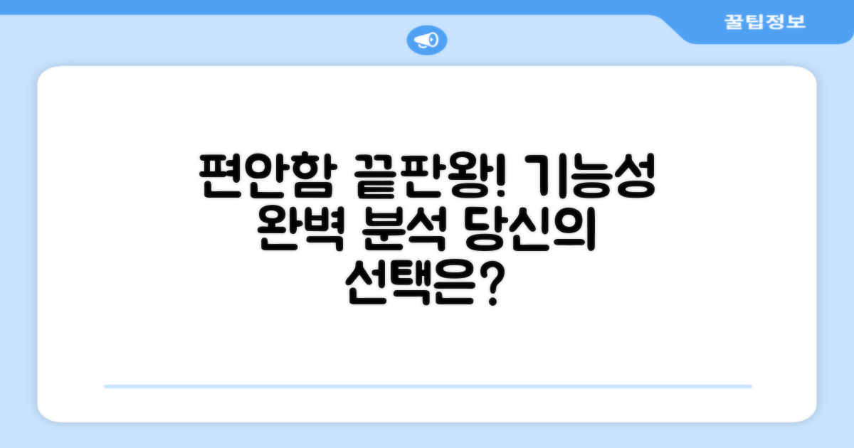 착화감, 기능성 분석