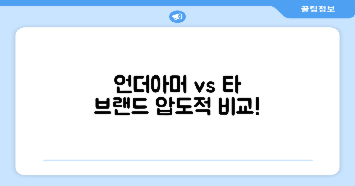 언더아머, 타 브랜드 비교