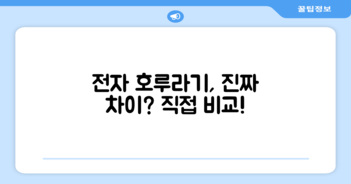 전자 호루라기, 정말 다를까?
