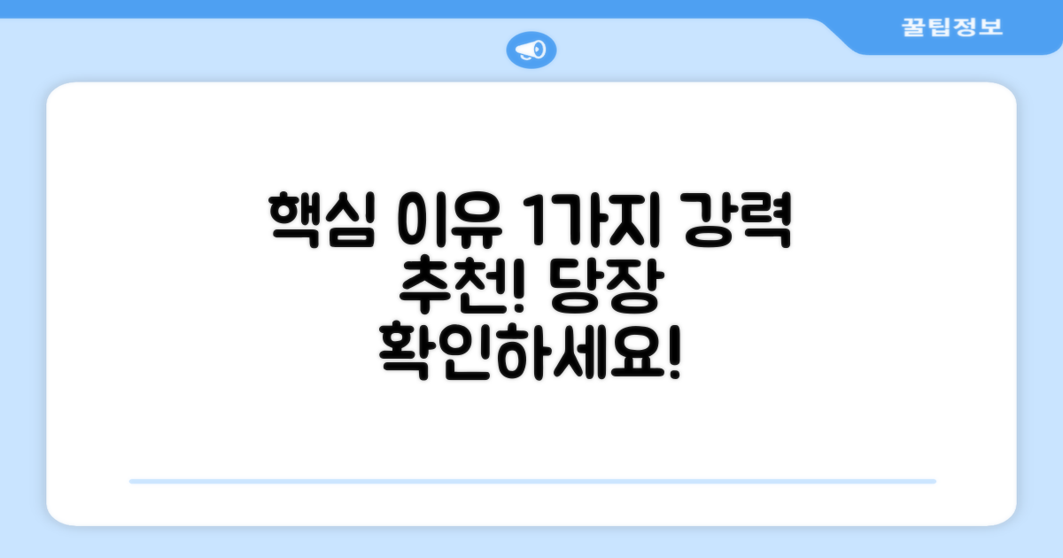 1가지 강력 추천 이유