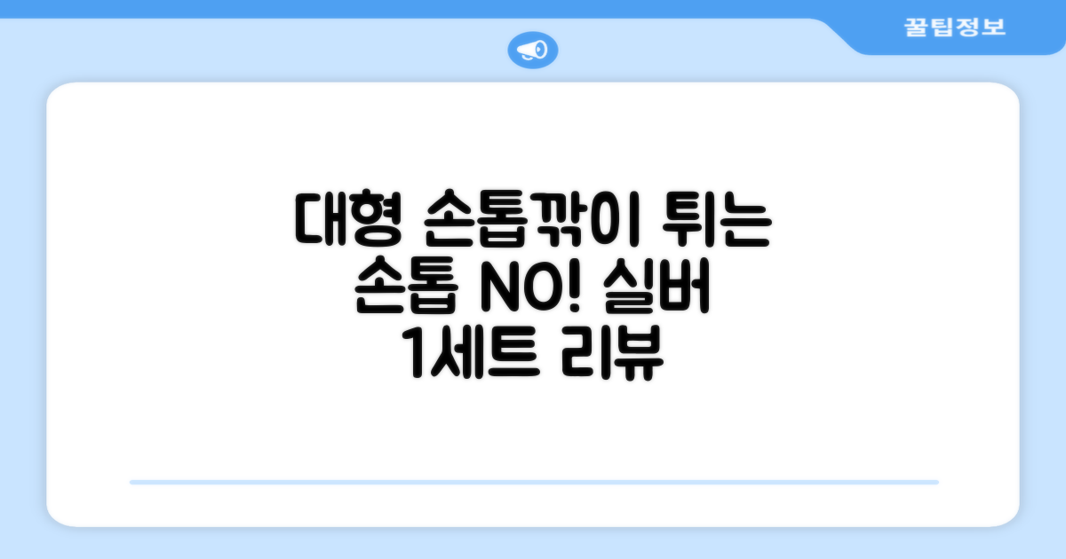 벨로티 손톱이 튀지 않는 대형 손톱깎이, 유광 실버, 1세트 추천 리뷰
