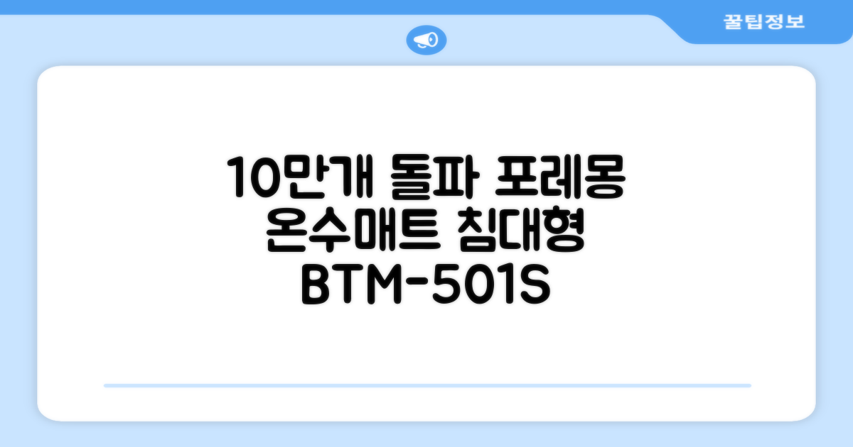 [10만개 판매돌파] 포레몽 온수매트 침대형 BTM-501S, 미니(800x1800mm) 추천 리뷰