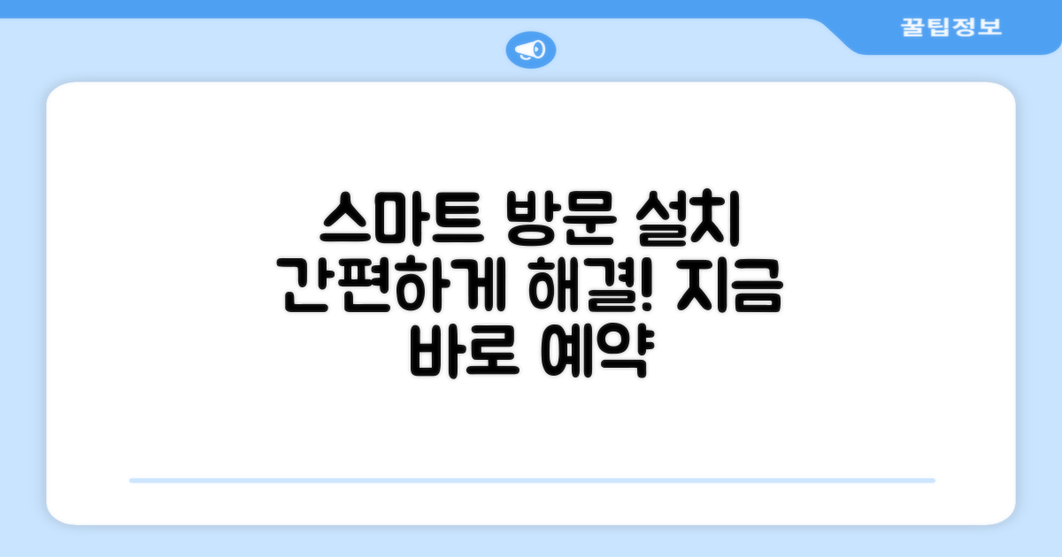 방문설치, 스마트 선택