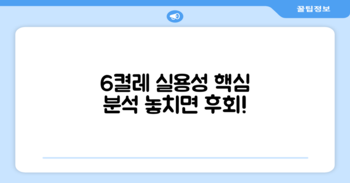 6켤레, 실용성 분석