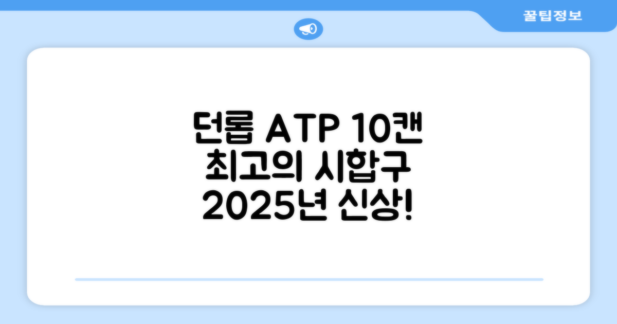 2025 던롭 ATP 테니스공 10캔 (20볼) 시합구, 던롭 ATP볼 10캔 (20볼), 10세트 추천 리뷰