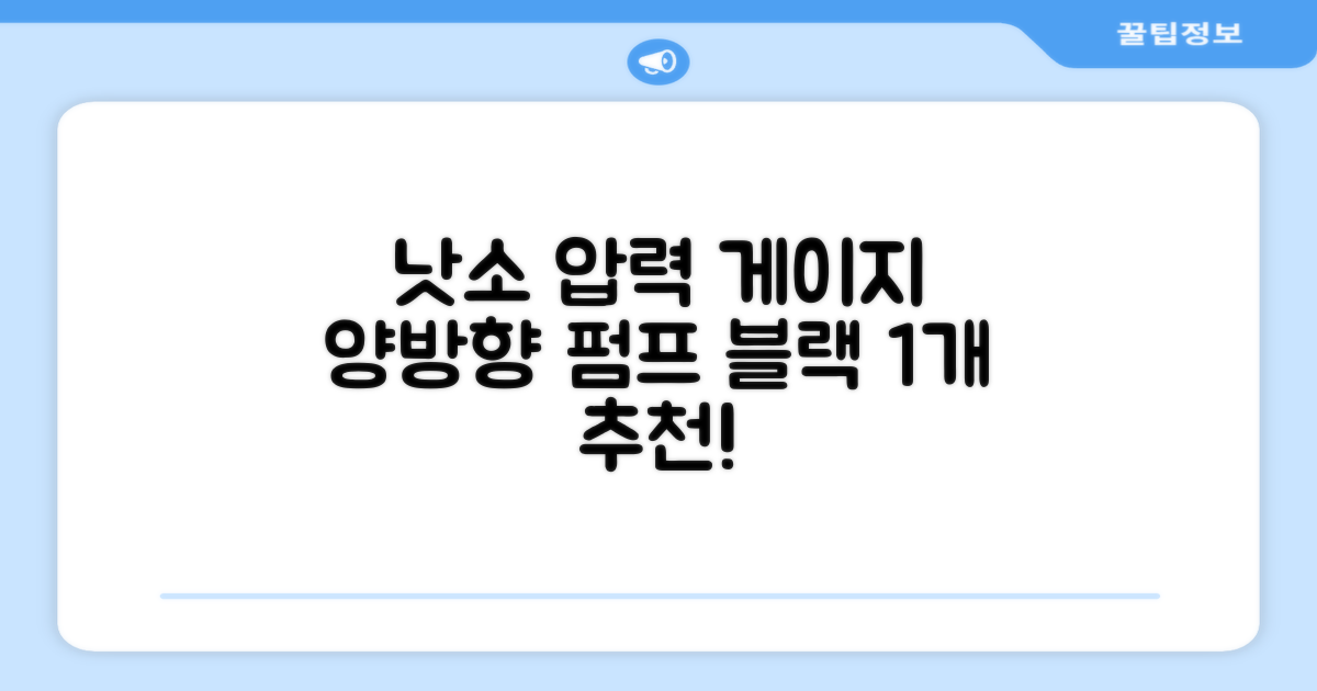 낫소 양방향 압력게이지 펌프, 블랙, 1개 추천 리뷰