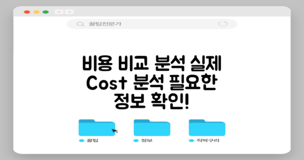 실제 비용 비교 분석