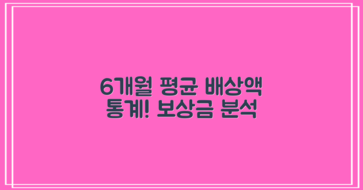 6개월간 평균 배상액 통계