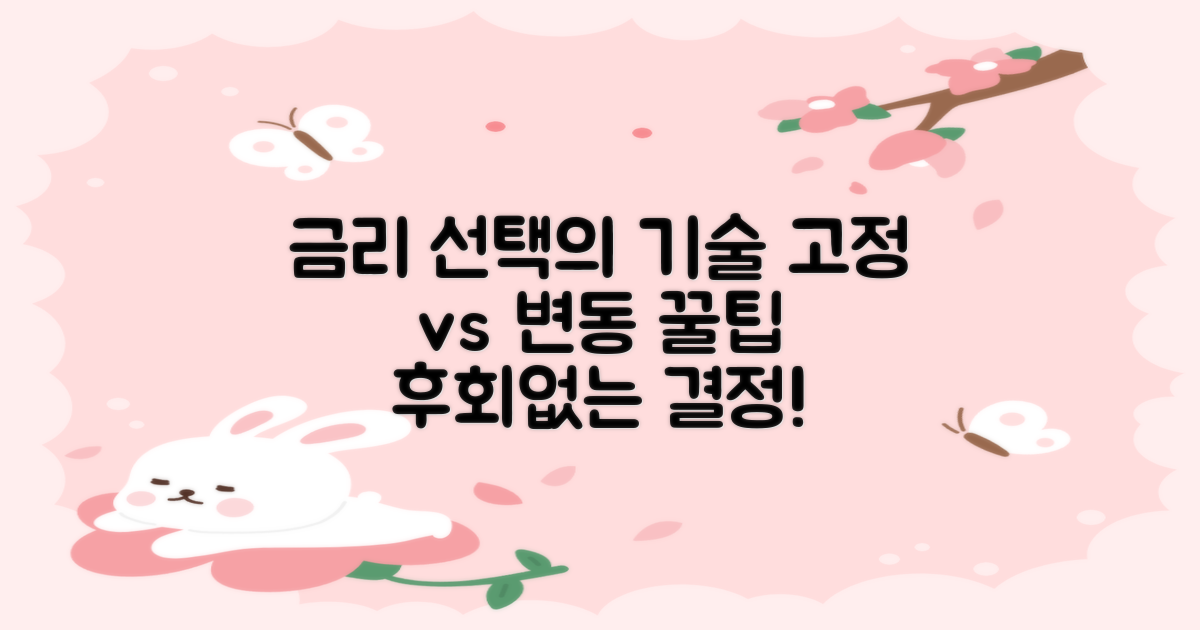 금리, 고정 vs 변동 장단점