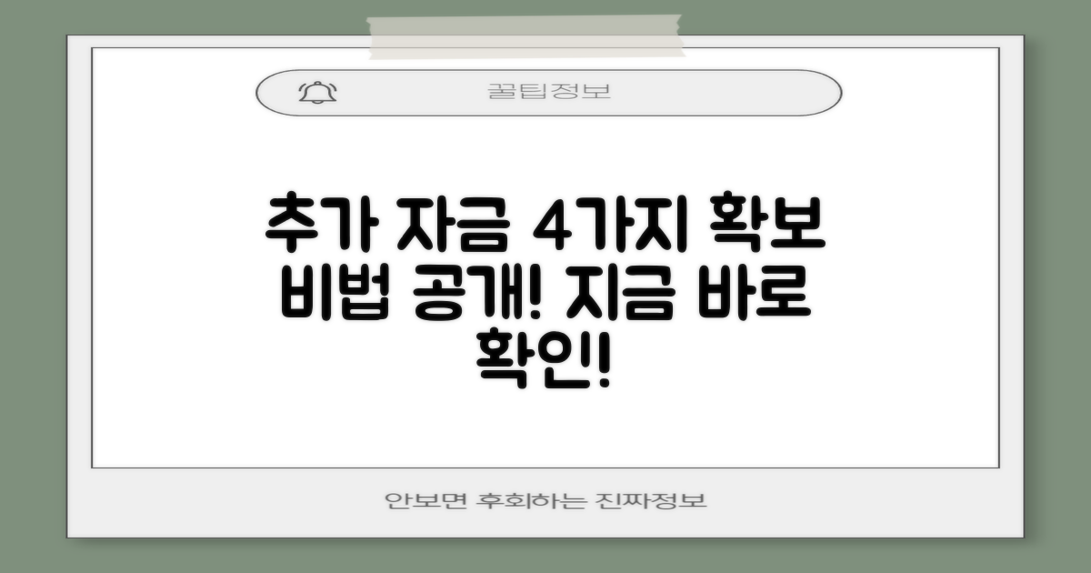 4가지 추가 자금 확보법